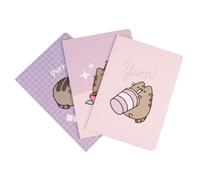 Grupo Erik A5 Notebook Set - Pusheen Gifts For Cat Lovers | 3 A5 Notebooks - Lined, Plain, Dotted - 32 sheets (64 pages) | Pusheen Cat Stationery Gifts Under 15 Pounds