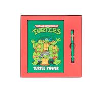 Grupo Erik A5 Notebook With Pen & Gift Box - Teenage Mutant Ninja Turtles Gifts | Bullet Journal Dotted Note Book, Dotted Notebook A5 Sketchbook | Pizza Gifts Under 20 Pounds