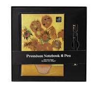 Grupo Erik A5 Notebook With Pen & Gift Box - Van Gogh Museum | Blank Journal Dotted Note Book, Plain Notebook A5 Sketchbook | Cute Stationery Gifts, Van Gogh Gifts Art