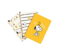 Grupo Erik A6 Notebook Set - Snoopy Gifts For Dog Lovers | 3 A6 Notebooks - Lined, Plain, Dotted - 32 sheets (64 pages) | Snoopy Stationery Gifts Under 15 Pounds
