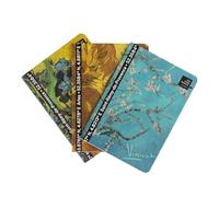 Grupo Erik A6 Notebook Set - Van Gogh Gifts | 3 A6 Notebooks - Lined, Plain, Dotted - 32 sheets (64 pages) | Van Gogh Notebook, Cute Stationery Gifts Under 15 Pounds