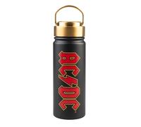 Grupo Erik AC/DC Metal Water Bottle 550ml / 19.4oz - Merchandise, Merch | Stainless Steel, Hot and Cold Water Bottle, Cute Travel Bottles, Gym | ACDC Gifts under 20 Pounds