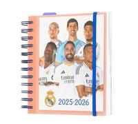 Grupo Erik Academic Diary 2025-2026 Page A Day - Real Madrid | Back To School Planner 2025-2026 Student, Mid Year Diary 2025-2026 Page A Day | Real Madrid Gifts