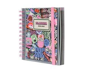 Grupo Erik AEEDPM2218 Minions Diary 2022-2023, Back To School, Academic Diary Day To Page, August 2022, June 2023, Mid Year Diary 2022-2023 With Stickers, Minions Gift, 11 Months