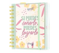 Grupo Erik Amelie Diary 2024-2025 | Back To School 11 Months Academic Diary Day To Page | August 2024 - June 2025 | Mid Year Diary 2024-2025 With Stickers | Cute Planner | Cute Stationery