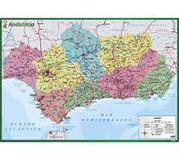 Grupo Erik Andalusia Map Desk Mat in Spanish | 13.5 x 19.5 inches - 34.5 x 49.5 cm Desk Pad, Desk Decor, Desk Protector Mat | Cute Stationary, Back to School Supplies, Kids Desk Accessories