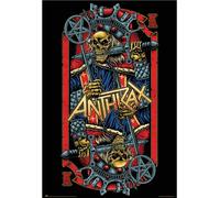 Grupo Erik Anthrax Evil Kings Poster - 36 x 24 in / 91.5 x 61 cm, Gifts | Shipped Rolled Up - Cool Posters, Art Poster, Wall Posters & Prints | Anthrax Merchandise, Music Art Gifts, Band Wall Decor
