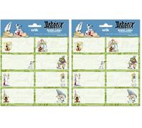 Grupo Erik Asterix Stickers | Sticky Labels | Food Labels Stickers | Labels Stickers | Self Adhesive Labels | Gift Tag Stickers | School Stickers | School Labels | Asterix & Obelix (Pack of 2)