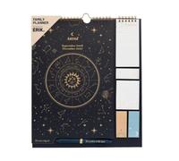 Grupo Erik 2027 Wall Planner - Astral, Astrology Gifts for Family | Family Planner Calendar 2027 with Stickers, Pen, Shopping List Pad, Sticky Notes | Wall Calendar 2027 16 Months Sep 2026 - Dec 2027