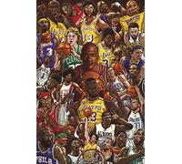 Grupo Erik Basketball Superstars Wall Art - 36 x 24 inches / 91.5 x 61 cm - Shipped Rolled Up - Cool Art - Wall Poster