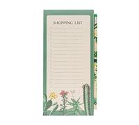 Grupo Erik Botanical Cacti Magnetic Organiser - Magnetic Shopping List - 4 x 8 inches / 10 x 21 cm - Magnetic Notepad - Magnetic Fridge Notepad - Cactus Gifts