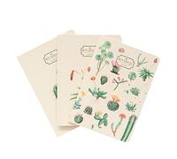 Grupo Erik Botanical Cacti Pack of 3 A6 Notebooks | A6 Notebook | Notebooks A6 | Notepads A6 | A6 Notepad | Cute Stationery | Cute Gifts | Cactus Gifts