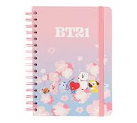 Grupo Erik BT21 Official Merchandise Cherry Blossom A5 Notebook, Bullet Journal, Notebooks A5, Notepads A5, A5 Notepad, Dotted Bullet Journal, A5 Dotted Notebook, Kawaii Notebook, Sketchbook A5