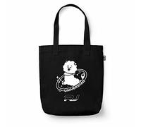 Grupo Erik BT21 Official Merchandise RJ Cotton Tote Bag - Cotton Shopping Bag - 14x15x4 inches | 37x39x10 cm - Canvas Bag - Cotton Bag - Gift Bag - BT21 Merchandise - BT21 RJ - Kawaii Bag
