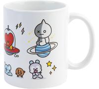 Grupo Erik BT21 Official Merchandise Universtar Ceramic Mug | 35 cl - 350 ml | 3