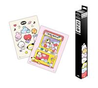 Grupo Erik Poster - BT21 - Set of 2 Mini Posters 15 x 20.5 inches / 38 x 52 cm - Art Poster Shipped Rolled Up In A Protective Box - BT21 Gifts
