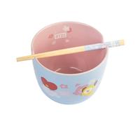 Grupo Erik Ramen Bowl & Chopsticks BT21 – 1400 ml (47.3 oz), 4.9 x 6.3 in