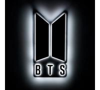 Grupo Erik BTS Wall Lamp, Dimmable Light LED - BTS Merch, Gifts, Room Decor | 15.8 x 30 x 2 cm Wall Light, USB Powered LED Lamp, Decorative Mood Lighting | BTS Merchandise, BTS Accessories