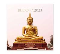 Grupo Erik Buddha Wall Calendar FSC 12 Month Planner, Square Wall, Family Planner, Buddha Calendar 2023, Gifts, + 4 Bonus Months, 12' x 12'
