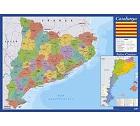 Grupo Erik Catalonia Map Desk Mat in Catalan | 13.5 x 19.5 inches - 34.5 x 49.5 cm Desk Pad, Desk Decor, Desk Protector Mat | Cute Stationary, Back to School Supplies, Kids Desk Accessories