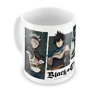 Grupo Erik Black Clover Asta. Yuno. Noelle & Yami Ceramic Mug | 35 cl - 350 ml | 3.74 x 3.15 inch - 9.5 x 8 cm | Black Clover Mug | Coffee Mug | Tea Mug | Black Clover Manga