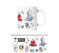 Grupo Erik BT21 Official Merchandise Ceramic Mug | 35 cl - 350 ml | 3.74 x 3.15 inch - 9.5 x 8 cm | BT21 Mug | Coffee Mug | Tea Mug | BT21 Gifts | BT21 Merchandise
