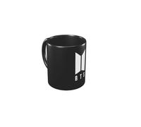 Grupo Erik Ceramic Mug - BTS Merch | 12.3 oz - 350 ml Coffee Mug Tea, Cool Mugs and Cups, Black Mugs | BTS Gifts Under 15 Pounds, K-Pop Music Gifts