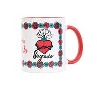 Grupo Erik Frida Kahlo Pasion Ceramic Mug | 35 cl - 350 ml | 3.74 x 3.15 inch - 9.5 x 8 cm | Coffee Mug | Tea Mug | Frida Kahlo Gifts | Frida Kahlo Mug