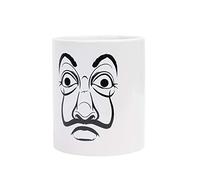 Grupo Erik Ceramic Mug Money Heist Mask | 11.8 oz - 350 ml Coffee Mug Tea, Cool Mugs and Cups | Money Heist Gifts Under 10 Pounds, Gifts for Friends
