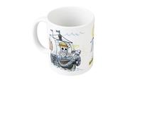 Grupo Erik Ceramic Mug - One Piece Manga Gifts | 12.3 oz - 350 ml Coffee Mug Tea, Cool Mugs and Cups | Going Merry One Piece Gifts Under 15 Pounds