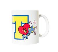 Grupo Erik BT21 Official Merchandise Tata Ceramic Mug | 35 cl - 350 ml | 3.74 x 3.15 inch - 9.5 x 8 cm | Coffee & Tea Mug | BT21 Gifts