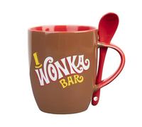 Grupo Erik Ceramic Mug with Spoon - Willy Wonka Bar | 12.8 oz - 380 ml Coffee Mug Tea, Cool Mugs and Cups | Merchandise Willy Wonka Gifts Under 15 Pounds