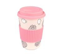 Grupo Erik Ceramic Travel Mug with Lid - Pusheen Gifts for Cat Lovers | 13.5 oz - 400 ml Coffee Mug Tea, Cool Mugs and Cups | Kawaii Cat Gifts for Women & for Girls