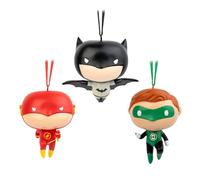 Grupo Erik Christmas Ornaments - DC Comics Gifts | Christmas Tree Decorations Set Of 3 - Batman, Flash, Green Lantern - Batman Gifts, Xmas Decorations For Tree