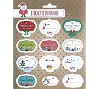 Grupo Erik: Christmas Sticker Labels | Pack 16 Christmas Sticker Labels for Christmas Gift Tags for Personalizing Gifts, Christmas Gift Tags