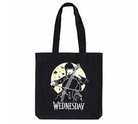 Grupo Erik Wednesday Cotton Tote Bag | Cotton Shopping Bag | 14x15 inches - 37x39 cm | Canvas Bag | Cotton Bag | Gift Bag | Eco Friendly Gifts | Wednesday Addams Gifts