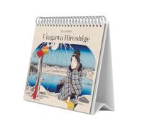 Grupo Erik Desk Calendar 2025 - Hiroshige | 8 x 7 inches - 20 x 17 cm | 12 Month Desk Planner, Desktop Calendar 2025 | Japanese Art Calendar 2025, Japanese Calendar 2025