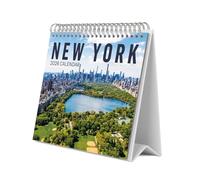 Grupo Erik Desk Calendar 2026 - New York Calendar 2026 Month To View | Monthly Desk Planner, Desktop Gifts Under 10 Pounds | Travel Gifts For Friends