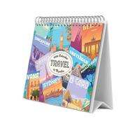 Grupo Erik Desk Calendar 2026 - Travel Calendar 2026 Month To View | Monthly Desk Planner, Desktop Gifts Under 10 Pounds | Travel Gifts For Friends