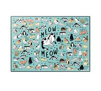Grupo Erik Meow Meow Desk Mat | 13.5 x 19.5 inches - 34.5 x 49.5 cm Desk Pad, Desk Decor, Desk Protector Mat | Cute Stationary, Back to School Supplies, Kids Desk Accessories