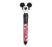 Grupo Erik Disney Mickey Mouse Multicoloured Pen - Stationery Gifts, Merch | 10 In 1 Ballpoint Pen with 3D Topper - 10 Colours Pens, Back To School Stationery Supplies | Disney Gifts under 10 Pounds