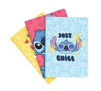 Grupo Erik A5 Notebooks - Disney Stitch Tropical Pack, 3 Notebooks (Lined/Plain/Dotted, 32 sheets)