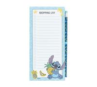 Grupo Erik Disney Stitch Magnetic Organiser | Magnetic Shopping List | 4 x 8 inches - 10 x 21 cm | Magnetic Notepad | Magnetic Fridge Notepad | Stitch Gifts | Stitch Disney Gifts