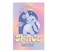 Grupo Erik Disney Stitch Space Rocks Poster - 36 x 24 in / 91.5 x 61 cm