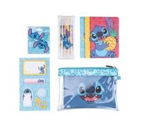 Grupo Erik Disney Stitch Stationery Set, Lilo and Stitch Gifts, Merchandise | Pencil Case with A6 Notebooks, Highlighter Set, Sticky Notes, Paper Clips | Disney Merch, Stitch Cute Stationary Set