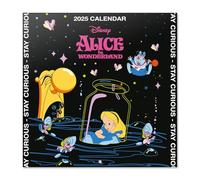 Grupo Erik Disney Wall Calendar 2025 - Alice in Wonderland | 12" x 12" Square Calendar 2025, Wall Planner 2025, Family Planner Calendar 2025 | Alice in Wonderland Calendar 2025, Disney Calendar 2025