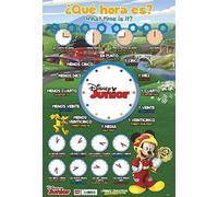 Grupo Erik - Educational Board - 40 x 59 cm - What Time Is It? - Spanish and English