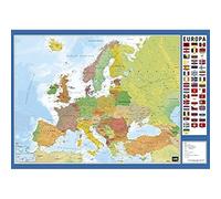 Grupo Erik Europe Map Desk Mat in Portuguese | 13.5 x 19.5 inches - 34.5 x 49.5 cm Desk Pad, Desk Decor, Desk Protector Mat | Cute Stationary, Back to School Supplies, Kids Desk Accessories