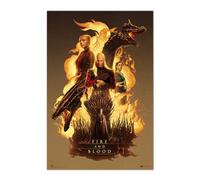 Grupo Erik Game of Thrones House of the Dragon Fire & Blood Poster - 36 x 24 inches / 91.5 x 61 cm - Shipped Rolled Up - Cool Posters - Art Poster - Posters & Prints - Wall Posters