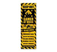 Grupo Erik Gameration Gaming Caution Poster - 20.8 x 62.2 inches / 53 x 158 cm - Shipped Rolled Up - Cool Posters - Art Poster - Posters & Prints - Door Posters